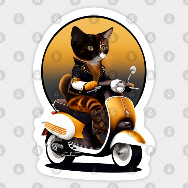 Tortiseshell Cat Sticker by PetODesigns